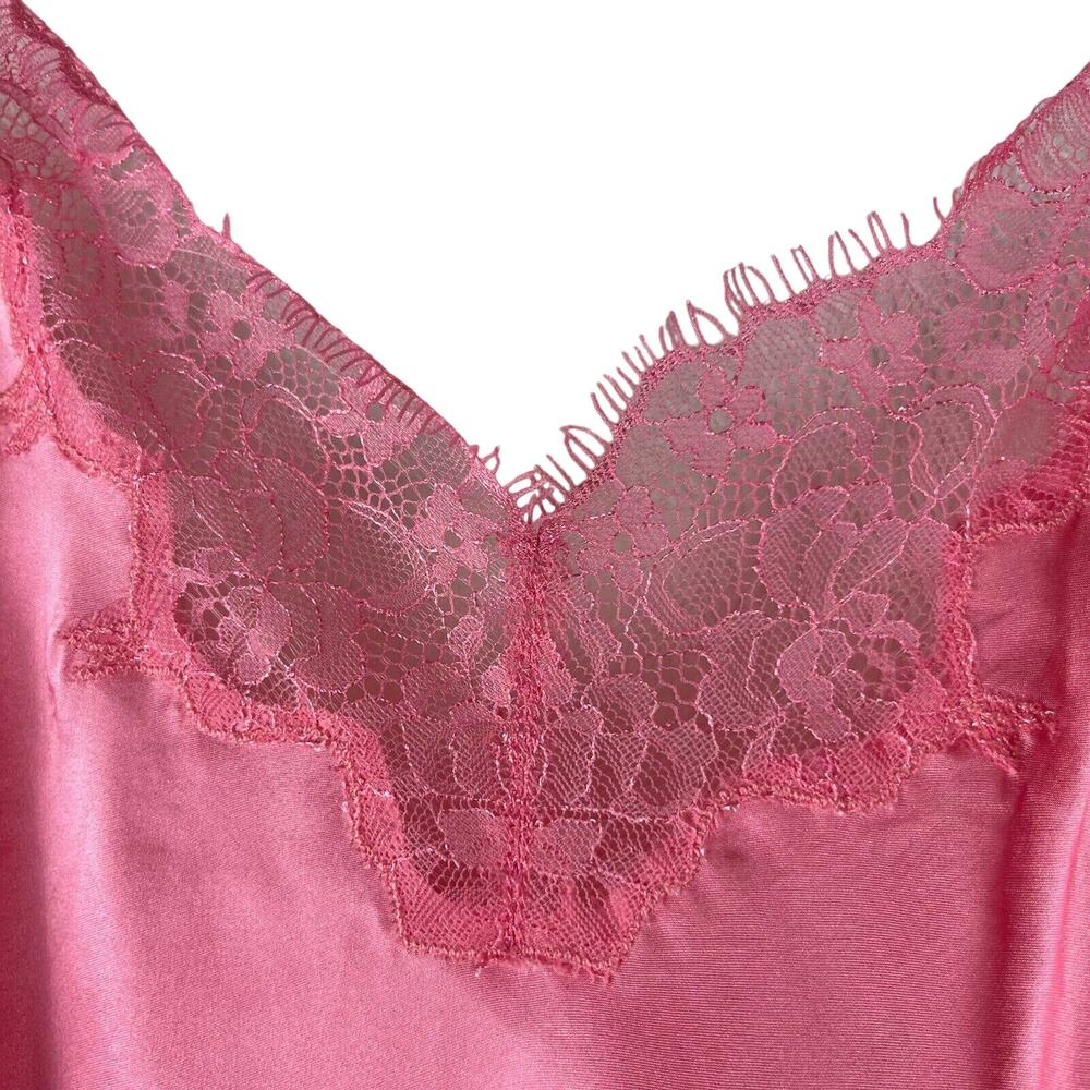 Cosabella Journelle Charlotte Silk Cami Womens Small Pink Lace Sexy Sleeveless - Picture 6 of 14